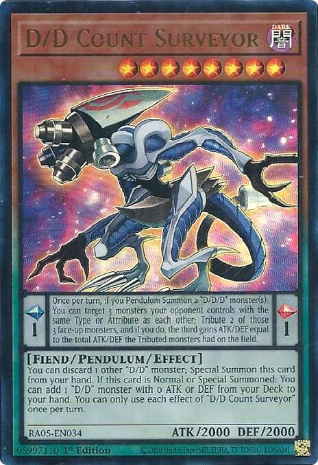 D/D Count Surveyor (Ultra Rare) [RA05-EN034] Ultra Rare | Exor Games Bridgewater