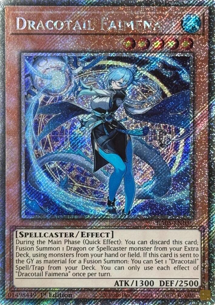 Dracotail Faimena (Platinum Secret Rare) [RA05-EN035] Platinum Secret Rare | Exor Games Bridgewater
