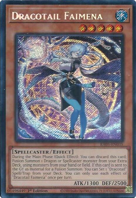 Dracotail Faimena (Secret Rare) [RA05-EN035] Secret Rare | Exor Games Bridgewater
