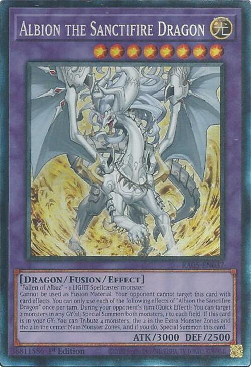 Albion the Sanctifire Dragon (Collector's Rare) [RA05-EN037] Collector's Rare | Exor Games Bridgewater