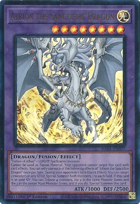 Albion the Sanctifire Dragon (Ultra Rare) [RA05-EN037] Ultra Rare | Exor Games Bridgewater