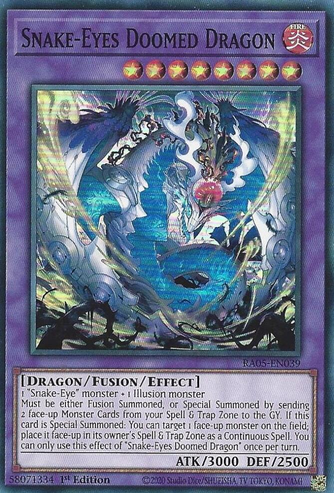 Snake-Eyes Doomed Dragon [RA05-EN039] Super Rare | Exor Games Bridgewater