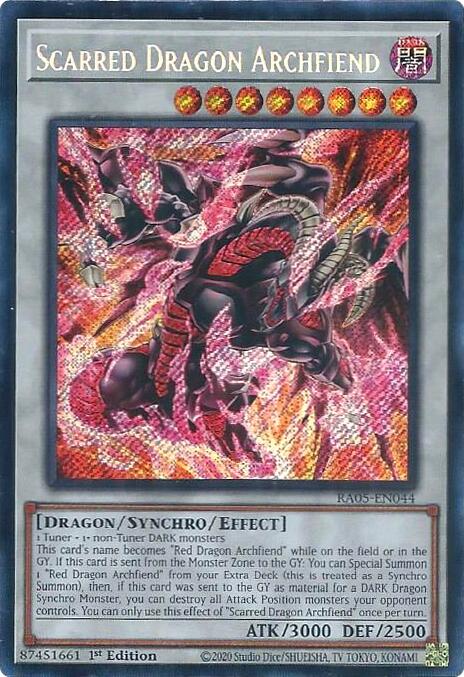 Scarred Dragon Archfiend (Secret Rare) [RA05-EN044] Secret Rare | Exor Games Bridgewater