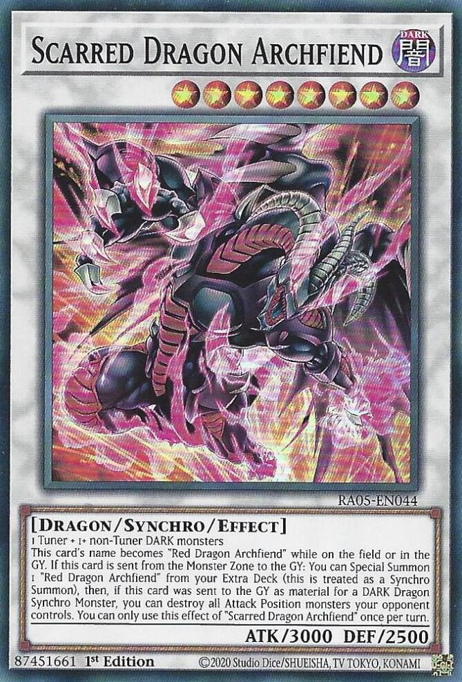 Scarred Dragon Archfiend [RA05-EN044] Super Rare | Exor Games Bridgewater