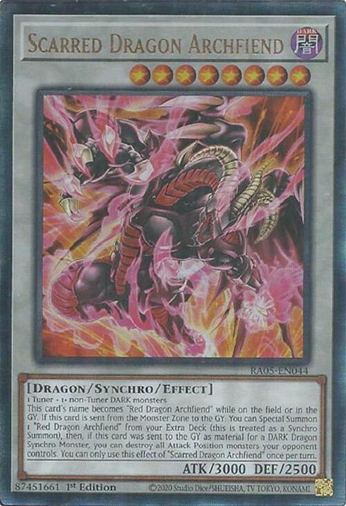 Scarred Dragon Archfiend (Ultimate Rare) [RA05-EN044] Ultimate Rare | Exor Games Bridgewater