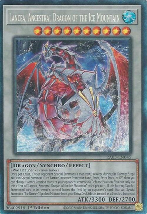 Lancea, Ancestral Dragon of the Ice Mountain (Collector's Rare) [RA05-EN045] Collector's Rare | Exor Games Bridgewater