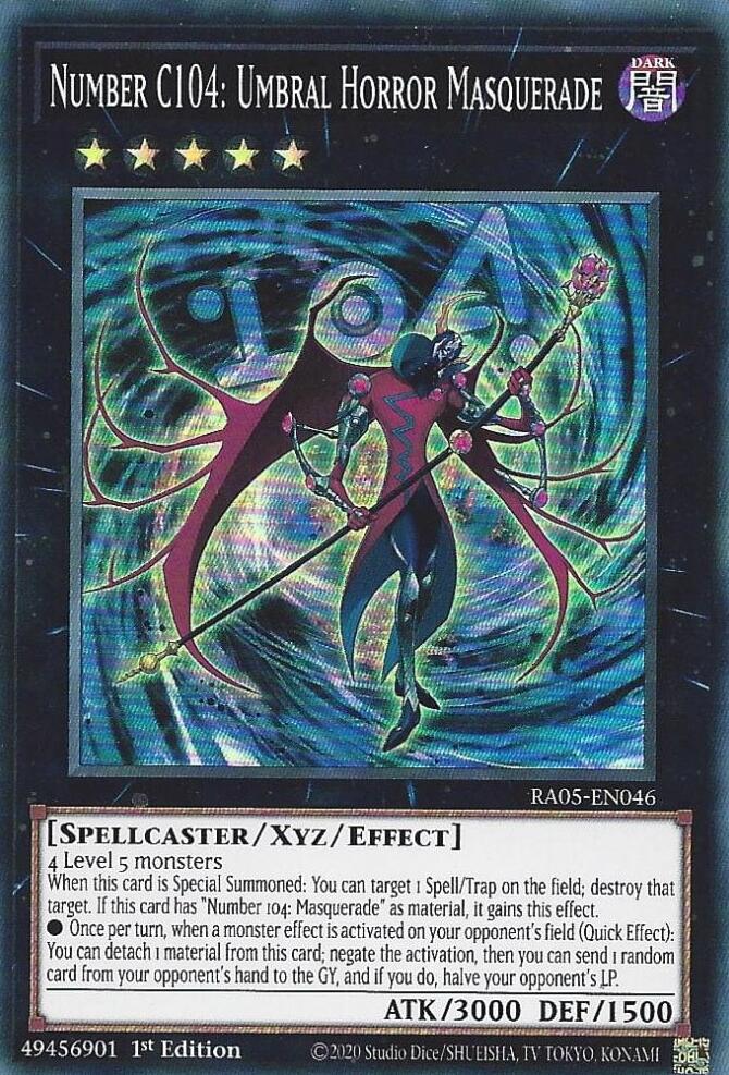 Number C104: Umbral Horror Masquerade [RA05-EN046] Super Rare | Exor Games Bridgewater