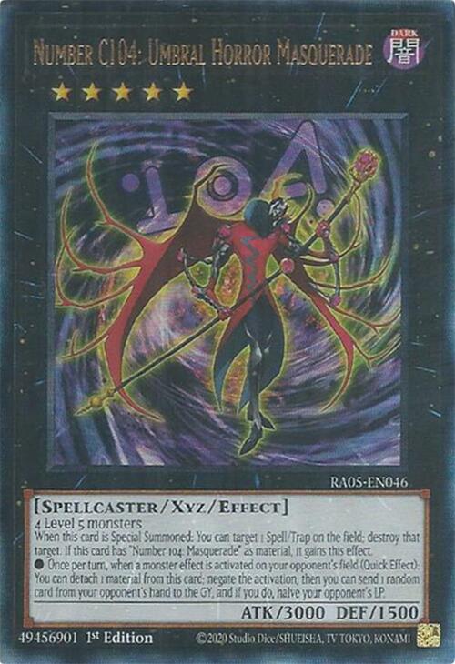 Number C104: Umbral Horror Masquerade (Ultimate Rare) [RA05-EN046] Ultimate Rare | Exor Games Bridgewater