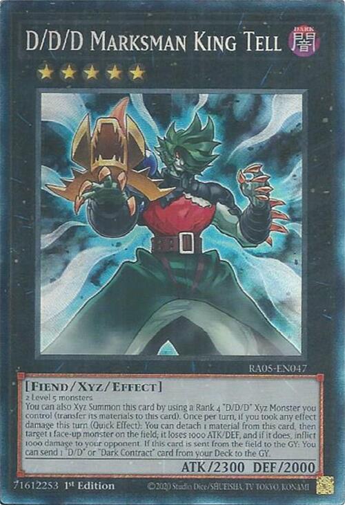 D/D/D Marksman King Tell (Collector's Rare) [RA05-EN047] Collector's Rare | Exor Games Bridgewater