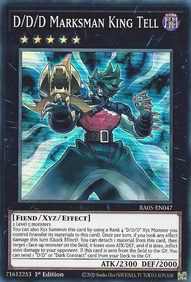 D/D/D Marksman King Tell [RA05-EN047] Super Rare | Exor Games Bridgewater