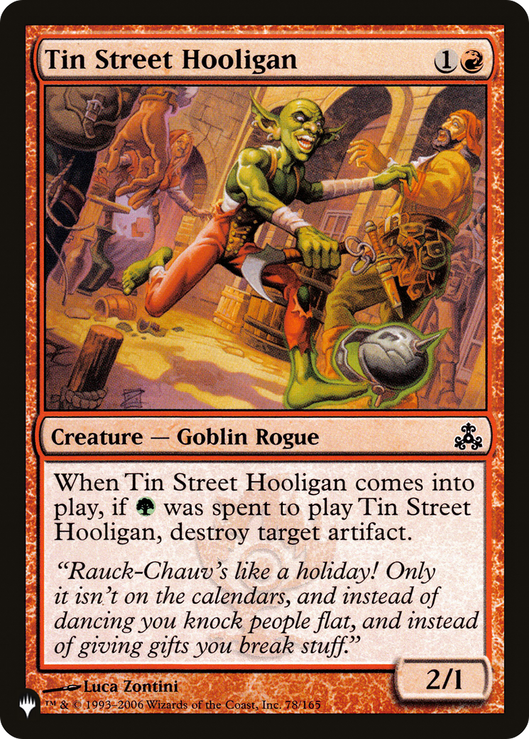 Tin Street Hooligan [The List] | Exor Games Bridgewater