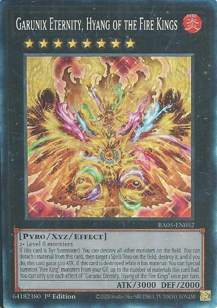 Garunix Eternity, Hyang of the Fire Kings (Collector's Rare) [RA05-EN052] Collector's Rare | Exor Games Bridgewater