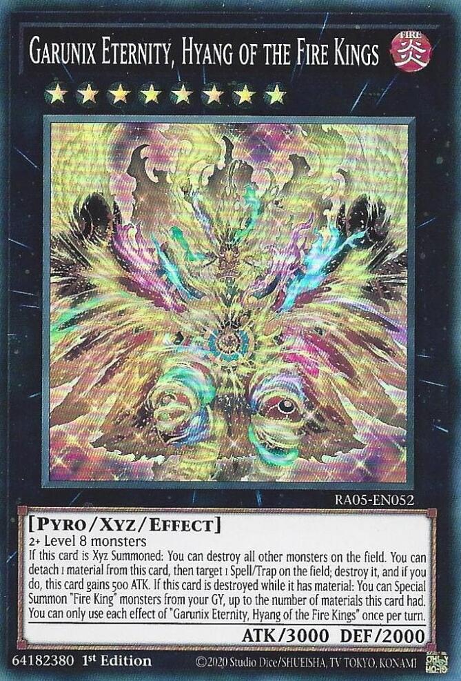 Garunix Eternity, Hyang of the Fire Kings [RA05-EN052] Super Rare | Exor Games Bridgewater