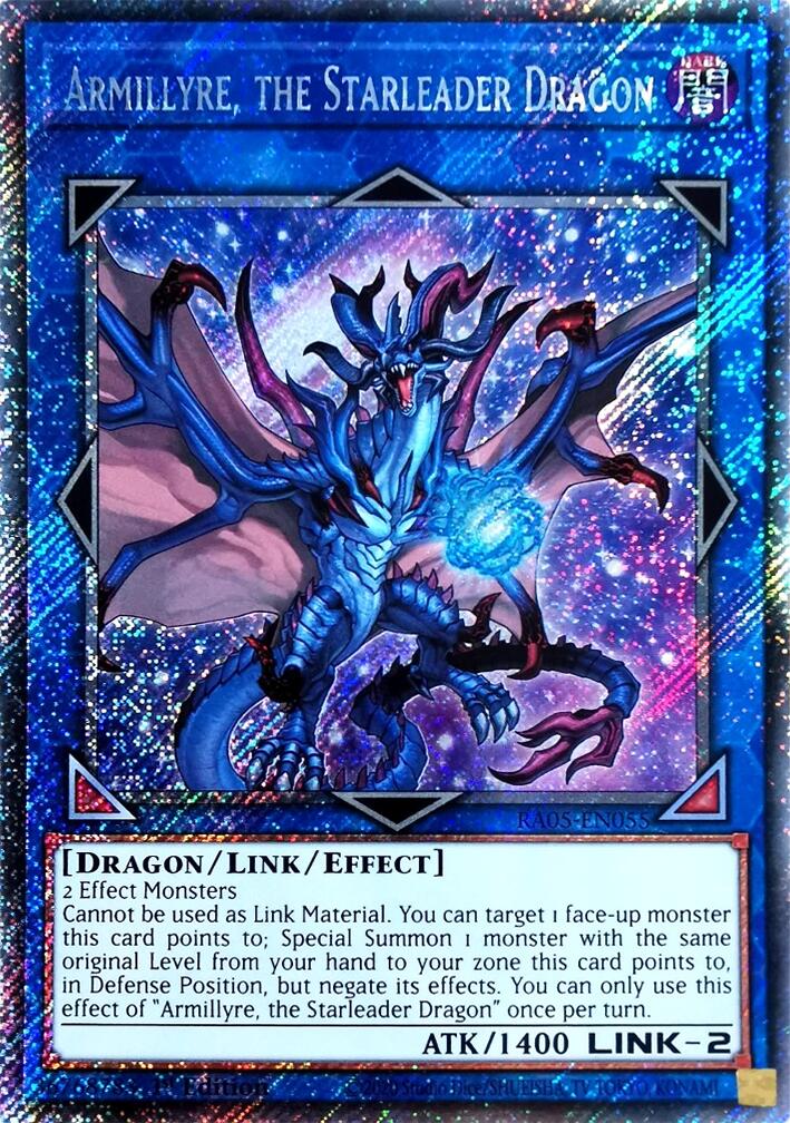 Armillyre, the Starleader Dragon (Platinum Secret Rare) [RA05-EN055] Platinum Secret Rare | Exor Games Bridgewater