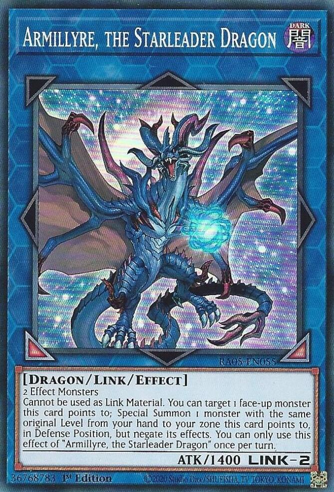 Armillyre, the Starleader Dragon [RA05-EN055] Super Rare | Exor Games Bridgewater