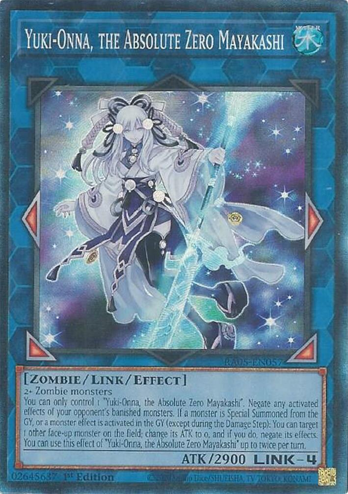 Yuki-Onna, the Absolute Zero Mayakashi (Collector's Rare) [RA05-EN057] Collector's Rare | Exor Games Bridgewater