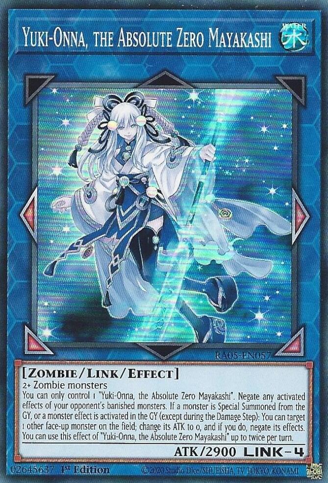 Yuki-Onna, the Absolute Zero Mayakashi [RA05-EN057] Super Rare | Exor Games Bridgewater