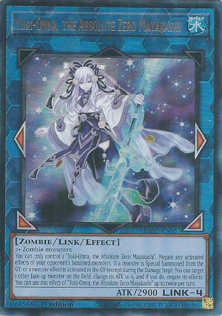 Yuki-Onna, the Absolute Zero Mayakashi (Ultimate Rare) [RA05-EN057] Ultimate Rare | Exor Games Bridgewater