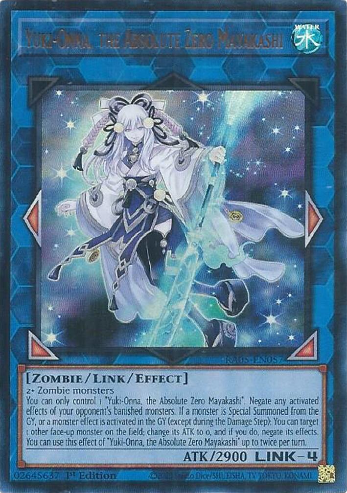 Yuki-Onna, the Absolute Zero Mayakashi (Ultra Rare) [RA05-EN057] Ultra Rare | Exor Games Bridgewater