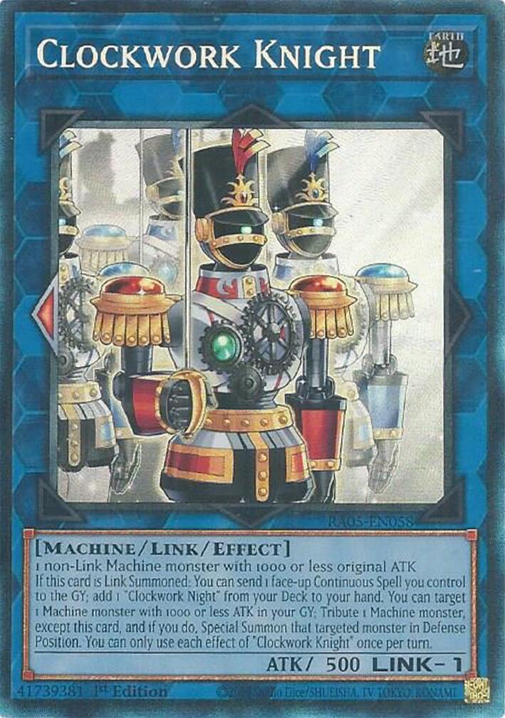 Clockwork Knight (Collector's Rare) [RA05-EN058] Collector's Rare | Exor Games Bridgewater