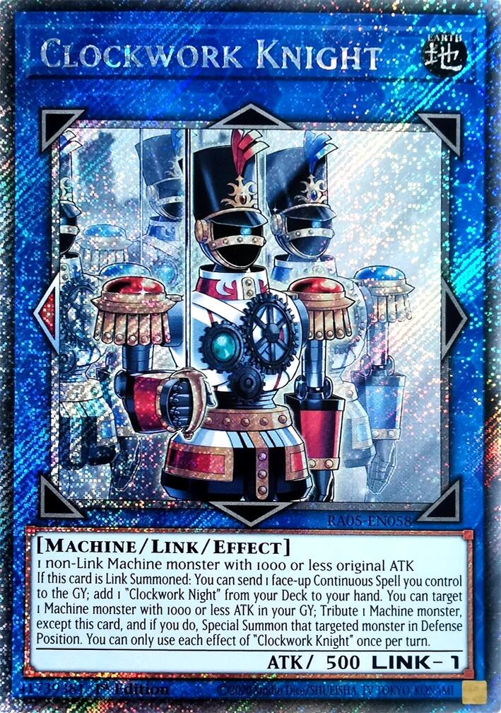 Clockwork Knight (Platinum Secret Rare) [RA05-EN058] Platinum Secret Rare | Exor Games Bridgewater