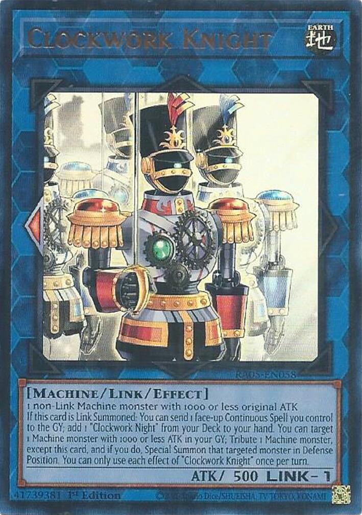 Clockwork Knight (Ultra Rare) [RA05-EN058] Ultra Rare | Exor Games Bridgewater