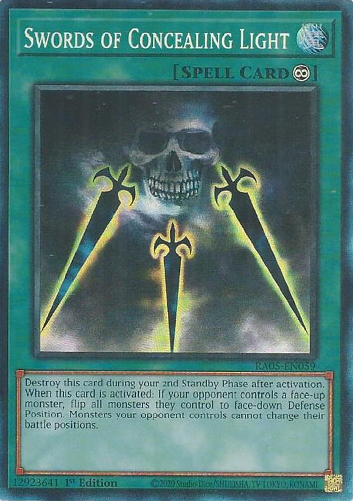 Swords of Concealing Light (Collector's Rare) [RA05-EN059] Collector's Rare | Exor Games Bridgewater