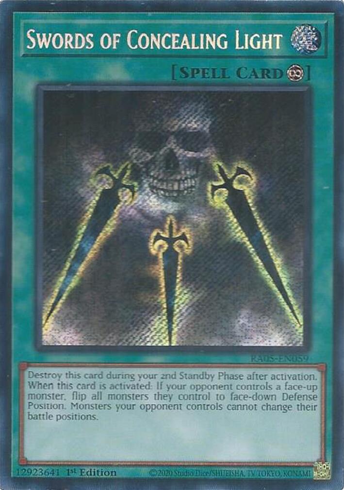 Swords of Concealing Light (Secret Rare) [RA05-EN059] Secret Rare | Exor Games Bridgewater