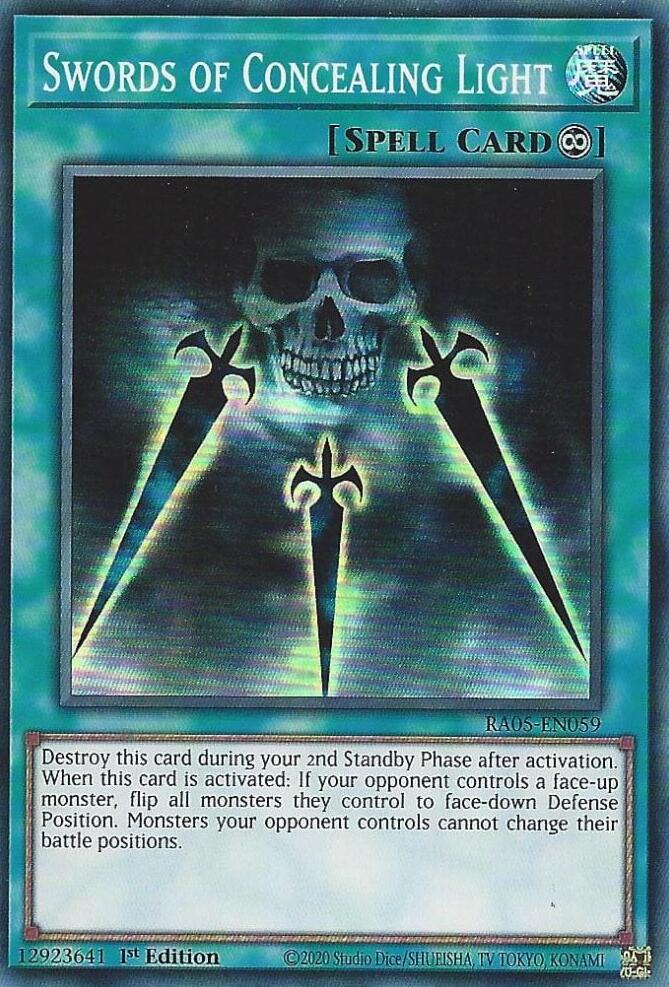 Swords of Concealing Light [RA05-EN059] Super Rare | Exor Games Bridgewater