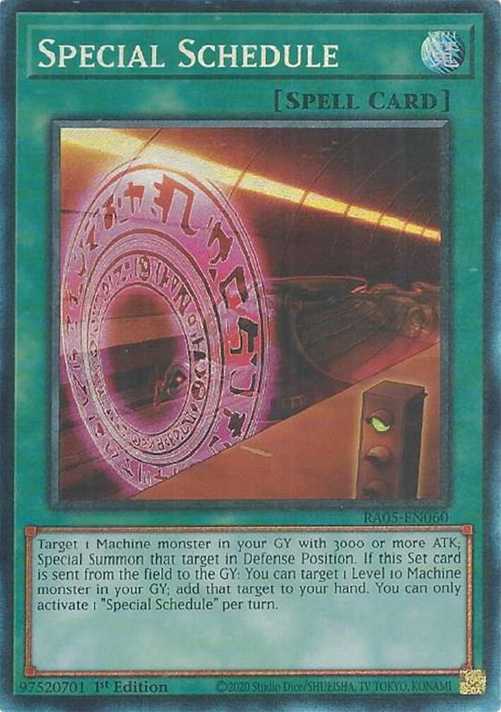 Special Schedule (Collector's Rare) [RA05-EN060] Collector's Rare | Exor Games Bridgewater
