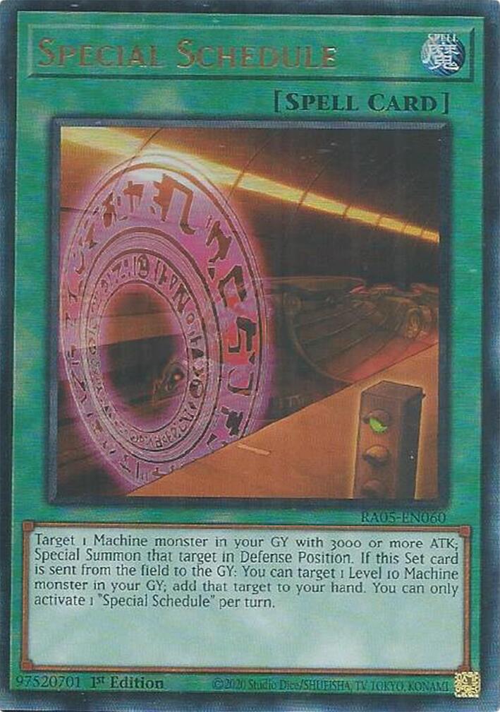 Special Schedule (Ultimate Rare) [RA05-EN060] Ultimate Rare | Exor Games Bridgewater