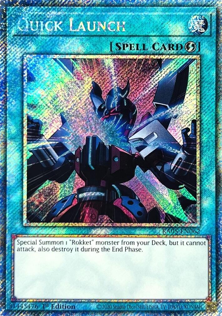 Quick Launch (Platinum Secret Rare) [RA05-EN062] Platinum Secret Rare | Exor Games Bridgewater
