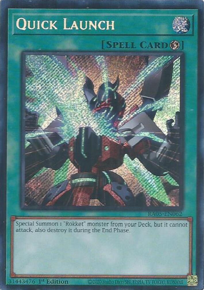 Quick Launch (Secret Rare) [RA05-EN062] Secret Rare | Exor Games Bridgewater