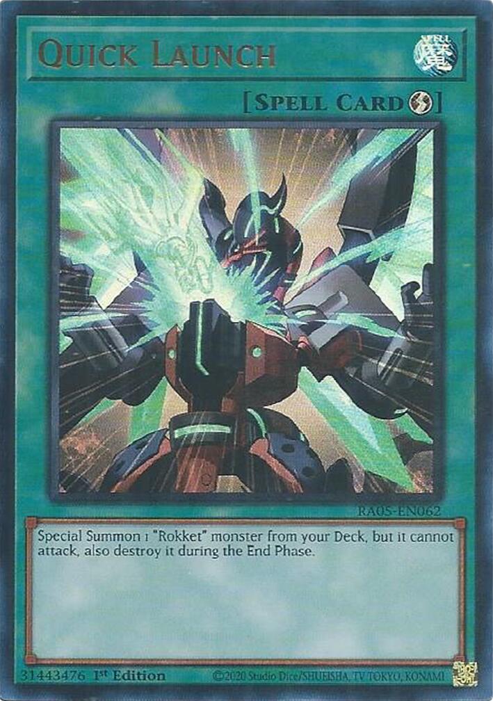 Quick Launch (Ultra Rare) [RA05-EN062] Ultra Rare | Exor Games Bridgewater