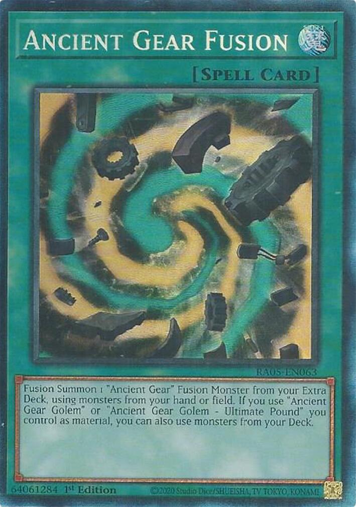 Ancient Gear Fusion (Collector's Rare) [RA05-EN063] Collector's Rare | Exor Games Bridgewater