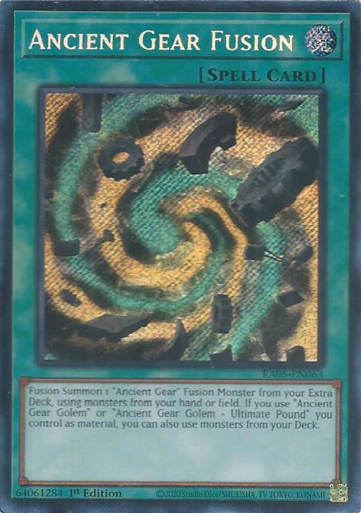 Ancient Gear Fusion (Secret Rare) [RA05-EN063] Secret Rare | Exor Games Bridgewater