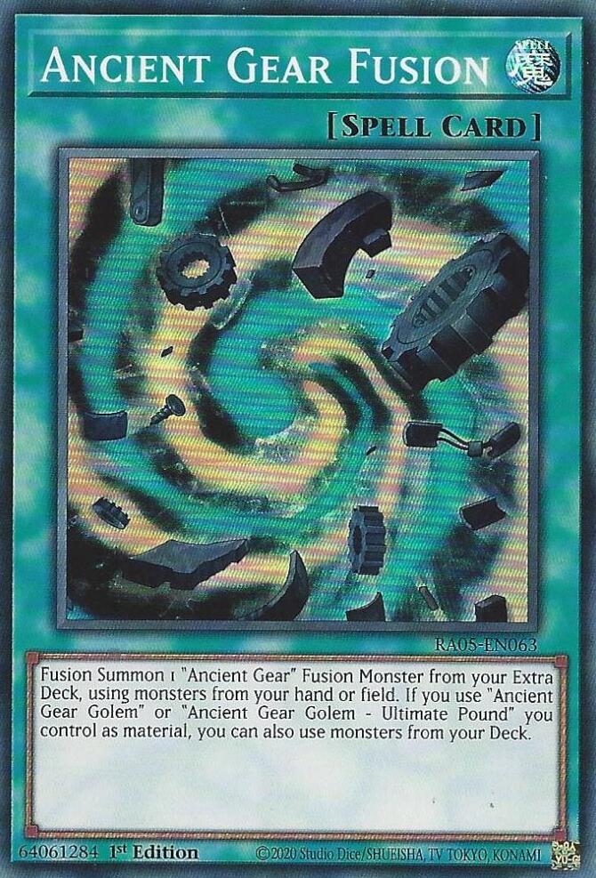 Ancient Gear Fusion [RA05-EN063] Super Rare | Exor Games Bridgewater