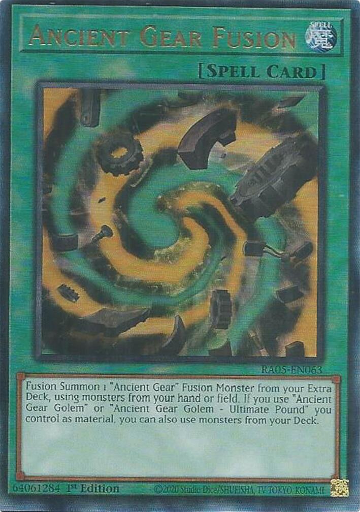 Ancient Gear Fusion (Ultimate Rare) [RA05-EN063] Ultimate Rare | Exor Games Bridgewater