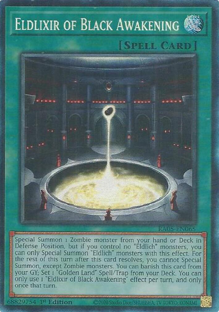 Eldlixir of Black Awakening (Collector's Rare) [RA05-EN065] Collector's Rare | Exor Games Bridgewater