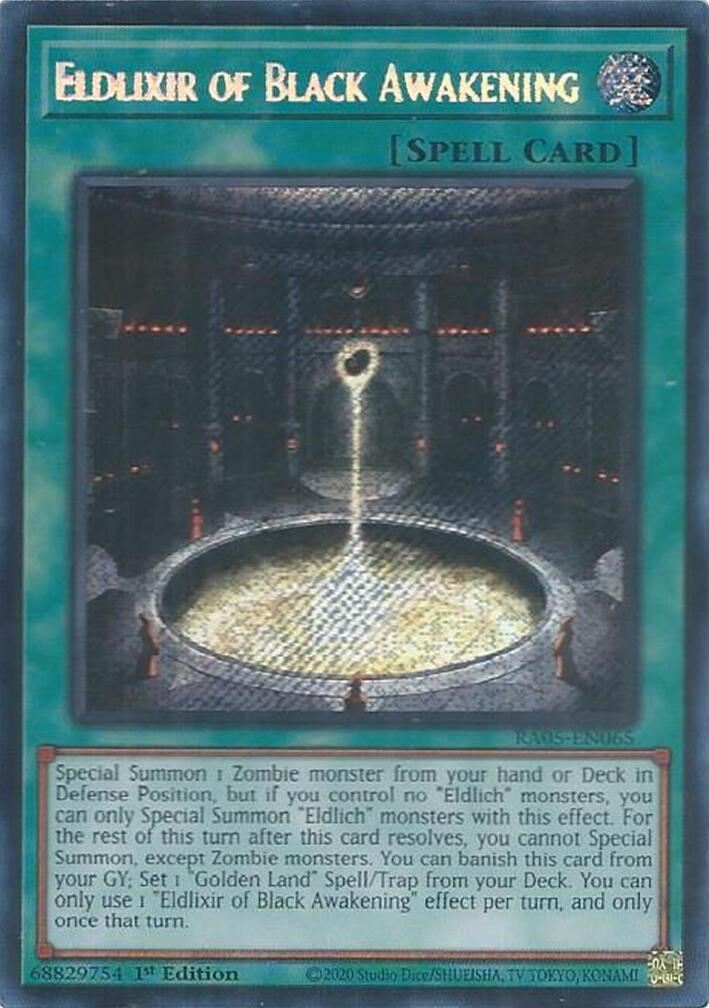 Eldlixir of Black Awakening (Secret Rare) [RA05-EN065] Secret Rare | Exor Games Bridgewater