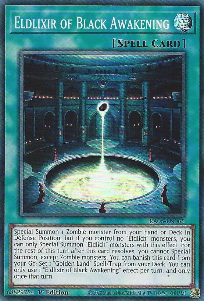Eldlixir of Black Awakening [RA05-EN065] Super Rare | Exor Games Bridgewater