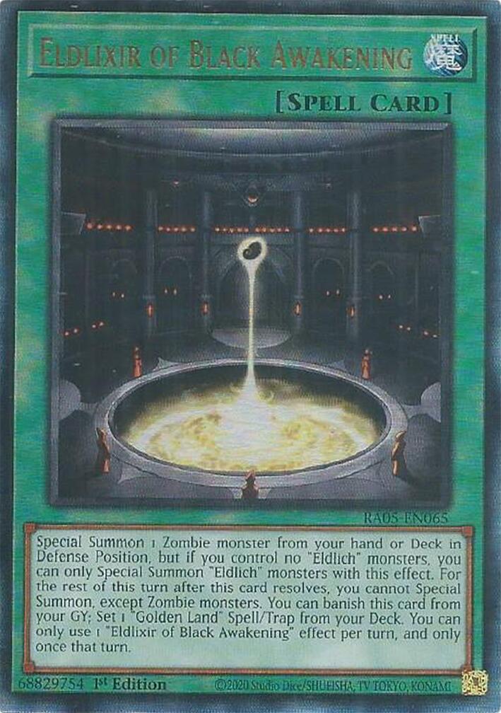 Eldlixir of Black Awakening (Ultimate Rare) [RA05-EN065] Ultimate Rare | Exor Games Bridgewater