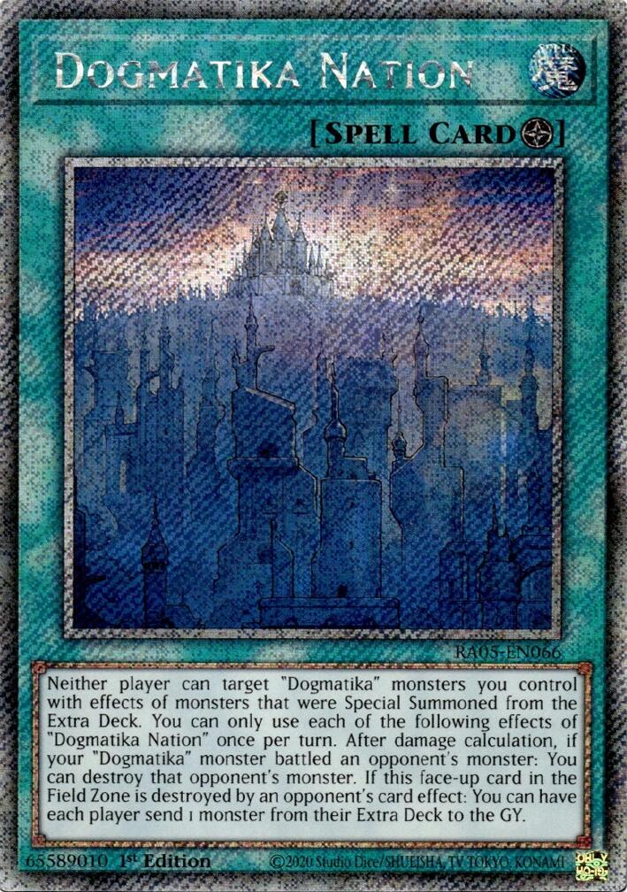 Dogmatika Nation (Platinum Secret Rare) [RA05-EN066] Platinum Secret Rare | Exor Games Bridgewater