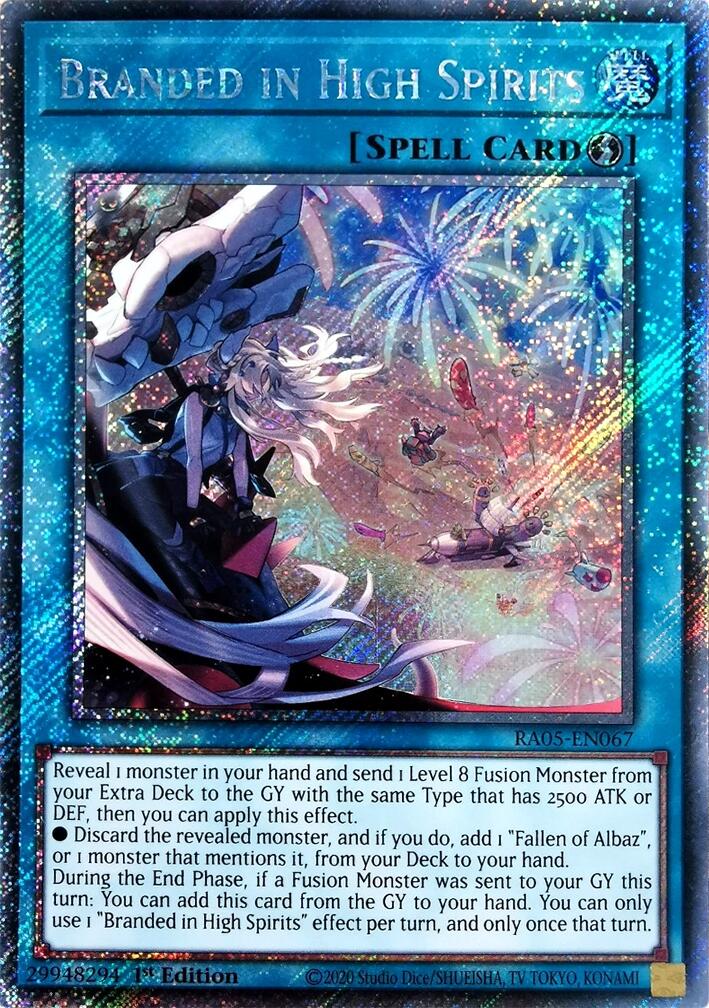 Branded in High Spirits (Platinum Secret Rare) [RA05-EN067] Platinum Secret Rare | Exor Games Bridgewater