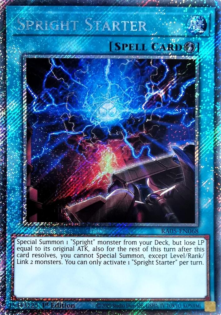 Spright Starter (Platinum Secret Rare) [RA05-EN068] Platinum Secret Rare | Exor Games Bridgewater