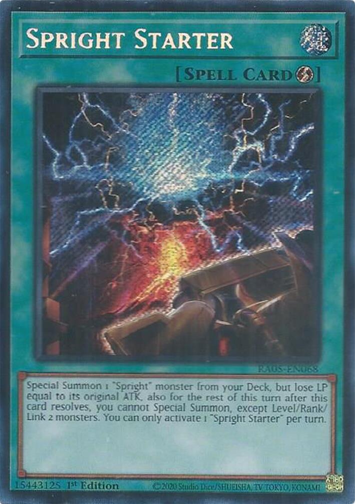 Spright Starter (Secret Rare) [RA05-EN068] Secret Rare | Exor Games Bridgewater