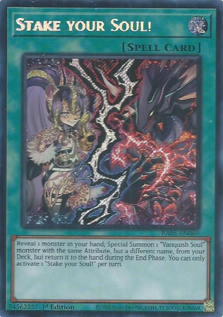 Stake your Soul! (Secret Rare) [RA05-EN069] Secret Rare | Exor Games Bridgewater