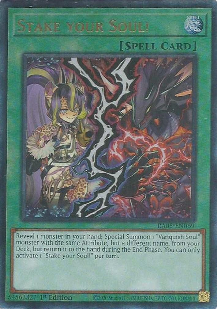 Stake your Soul! (Ultimate Rare) [RA05-EN069] Ultimate Rare | Exor Games Bridgewater