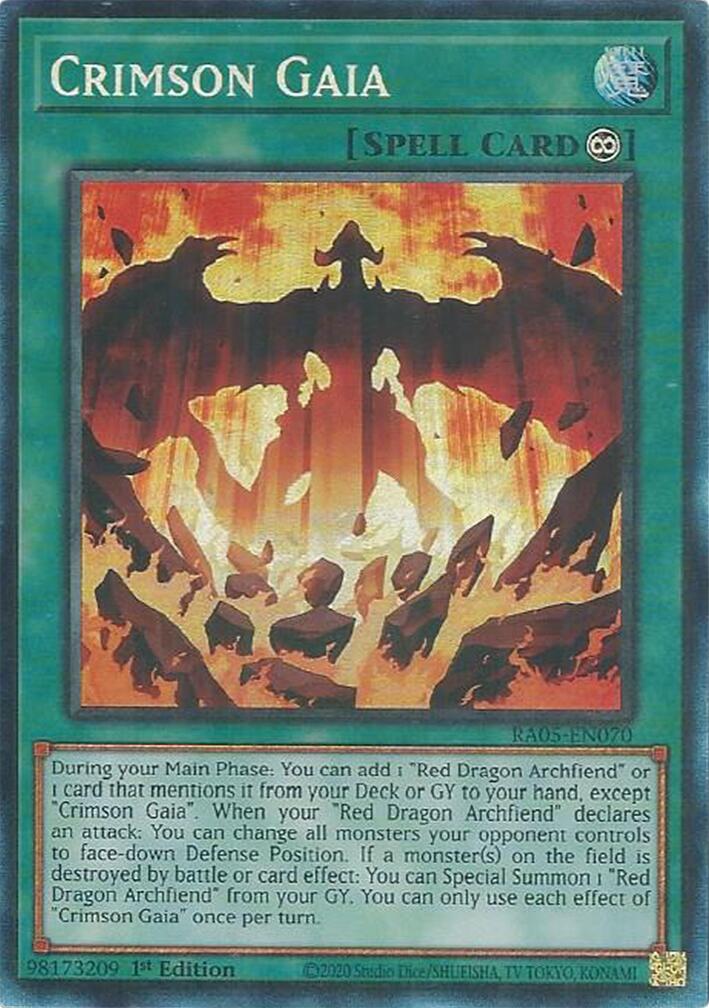 Crimson Gaia (Collector's Rare) [RA05-EN070] Collector's Rare | Exor Games Bridgewater