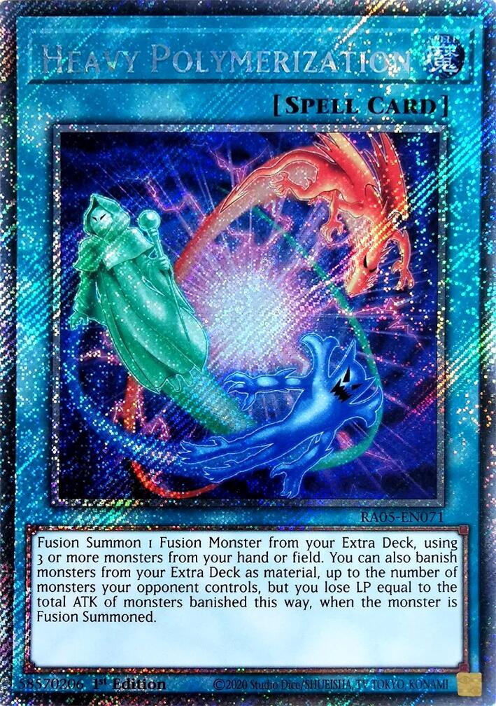 Heavy Polymerization (Platinum Secret Rare) [RA05-EN071] Platinum Secret Rare | Exor Games Bridgewater